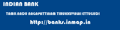 INDIAN BANK  TAMIL NADU NAGAPATTINAM TIRUKKUVALAI ETTUGUDI  banks information 